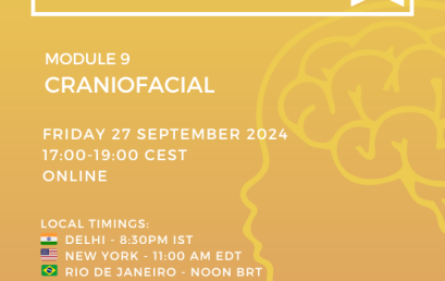 Registration is open for Module 9 of our young doctors course: Craniofacial