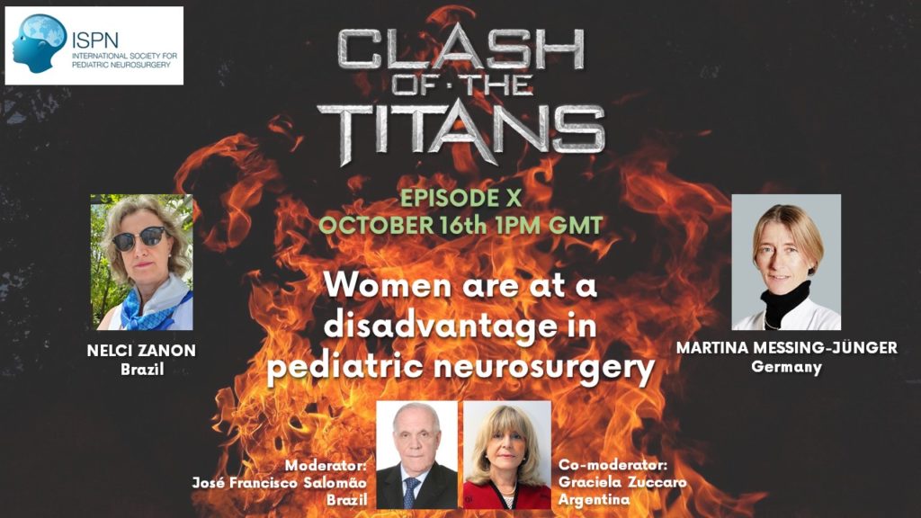 Women are at a disadvantage in pediatric neurosurgery – Register now for our next Clash of the Titans