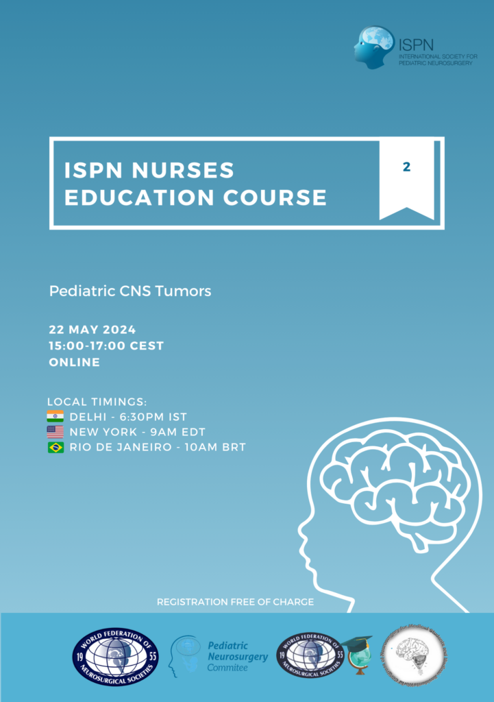 ISPN Nurses Education Course – Register now for module 2: Pediatric CNS Tumors