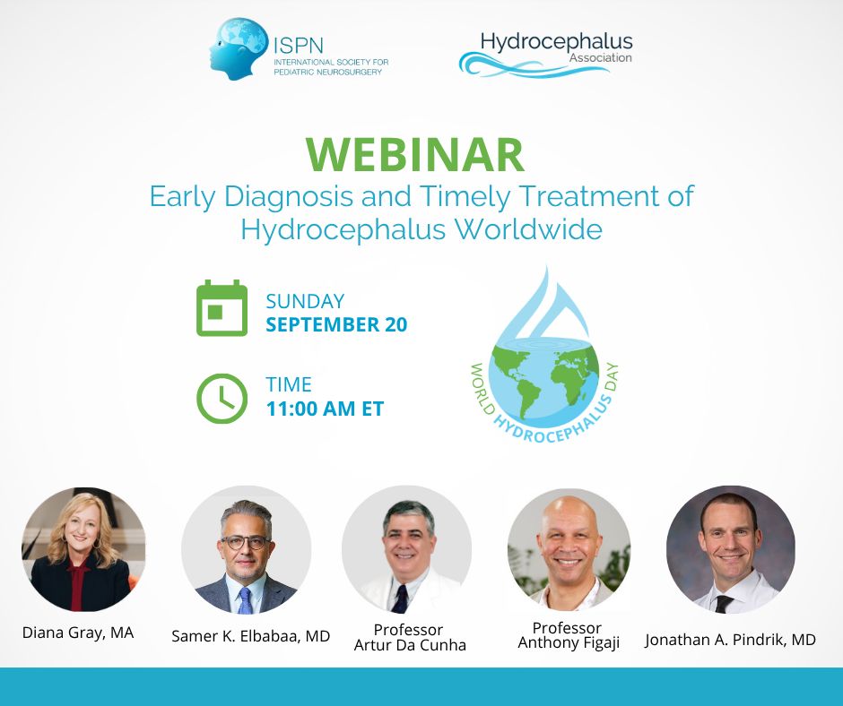 Join our 20 September webinar on “Early Diagnosis and Timely Treatment of Hydrocephalus Worldwide”