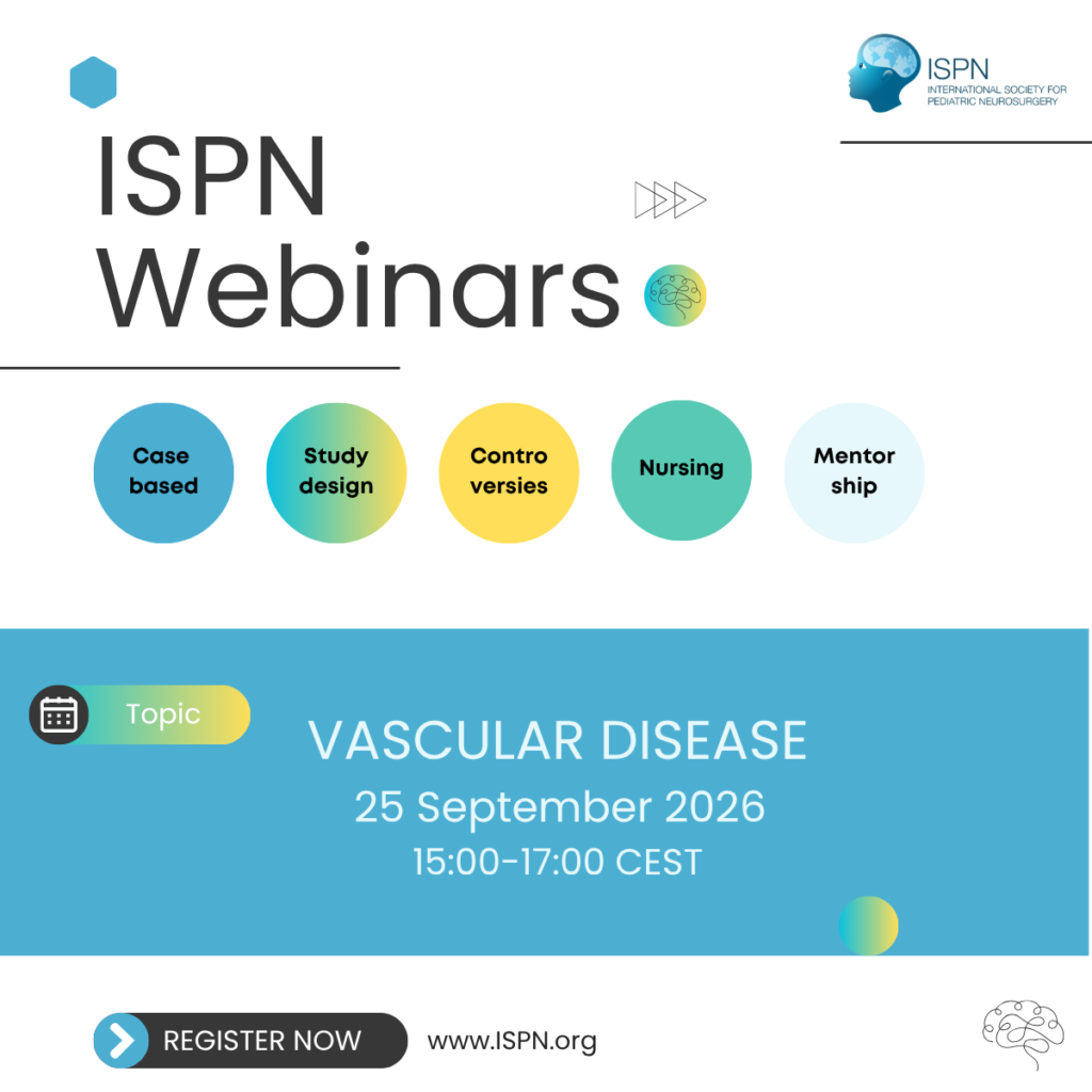 Sign up for the ISPN 25 September Webinar on Vascular Disease